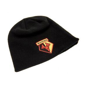 Watford FC Unisex Knitted Beanie Hat / Black